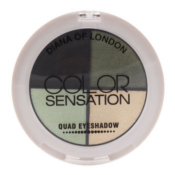 Diana Of London Color Sensation Quad Eyeshadow 04 Rain Forest