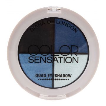 Diana Of London Color Sensation Quad Eyeshadow 03 Aqua Marine