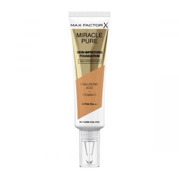 Max Factor Miracle Pure Skin Improving Foundation 24H Hydration - 76 Warm Golden - 3616302638772
