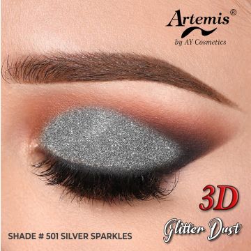 Artemis Glitter Dust Square - 501 Silver Sparkles
