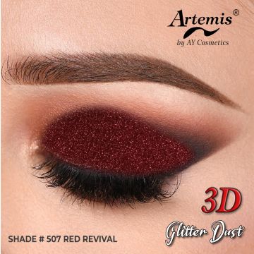 Artemis Glitter Dust Square - 507 Red Revival