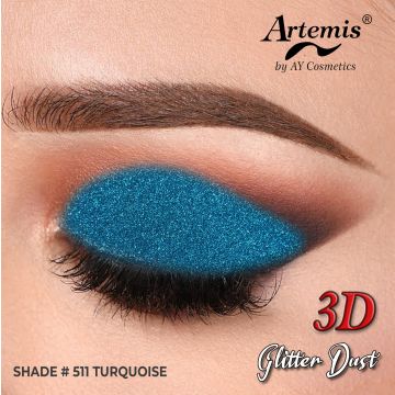 Artemis Glitter Dust Square - 511 Turquoise