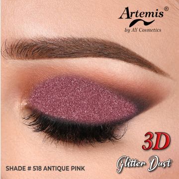 Artemis Glitter Dust Square - 518 Antique Pink