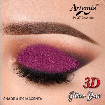 Artemis Glitter Dust Square - 519 Magenta