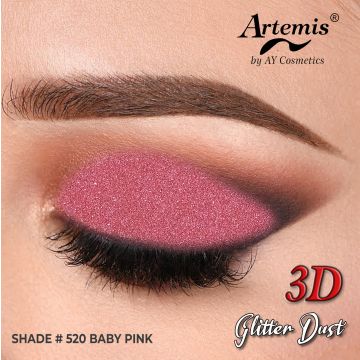 Artemis Glitter Dust Square - 520 Baby Pink