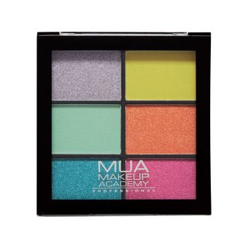 MUA 6 Shade Pro Pan Palette - Bright Lustre - 5055402972924